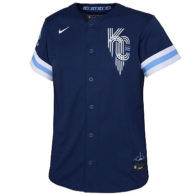 Preschool Nike Navy Kansas City Royals 2022 City Connect Replica Jersey