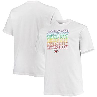 Men's Fanatics Branded White Kansas City Chiefs Big & Tall City Pride T-Shirt