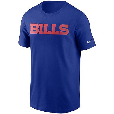 Men's Nike Royal Buffalo Bills Team Wordmark T-Shirt