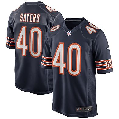 Men's Nike Gale Sayers Navy Chicago Bears Game Retired Player Jersey