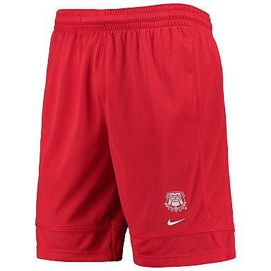 Men's Nike Red Georgia Bulldogs Fast Break Team Performance Shorts