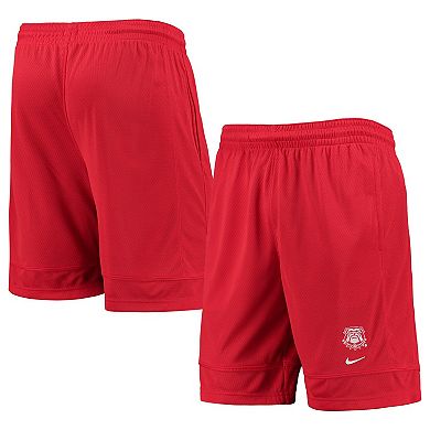 Men's Nike Red Georgia Bulldogs Fast Break Team Performance Shorts