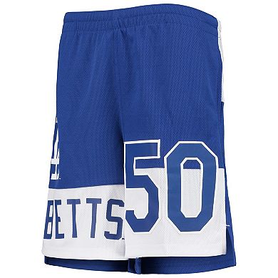 Youth Mookie Betts Royal Los Angeles Dodgers Pandemonium Name & Number Shorts