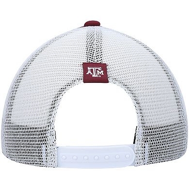 Men's adidas Maroon/White Texas A&M Aggies Wave Foam Trucker Snapback Hat