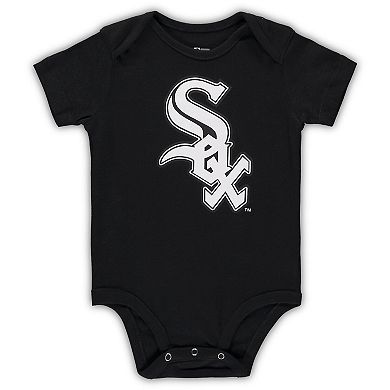 Infant Black/White/Heathered Gray Chicago White Sox 3-Pack Change Up Bodysuit Set