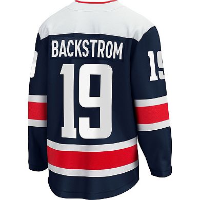 Men's Fanatics Branded Nicklas Backstrom Navy Washington Capitals Alternate 2020/21 Premier Breakaway Player Jersey