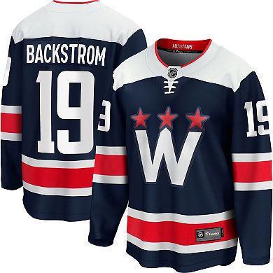 Men's Fanatics Branded Nicklas Backstrom Navy Washington Capitals Alternate 2020/21 Premier Breakaway Player Jersey