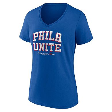 Women's Fanatics Branded Royal Philadelphia 76ers Hometown Collection T-Shirt