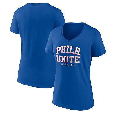 Women's Fanatics Branded Royal Philadelphia 76ers Hometown Collection T-Shirt