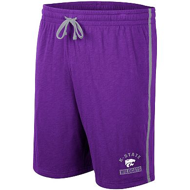 Men's Colosseum Purple Kansas State Wildcats Thunder Slub Shorts