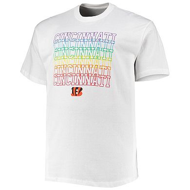 Men's Fanatics Branded White Cincinnati Bengals Big & Tall City Pride T-Shirt