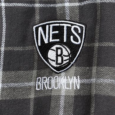 Men's Concepts Sport Charcoal/Gray Brooklyn Nets Ultimate Plaid Flannel Pajama Pants