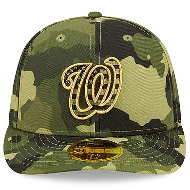 Men's New Era Camo Washington Nationals 2022 Armed Forces Day On-Field Low Profile 59FIFTY