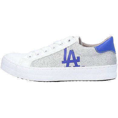 Women's FOCO Los Angeles Dodgers Glitter Sneakers