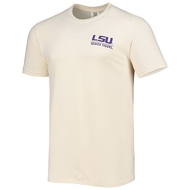 Men's Cream LSU Tigers Landscape Shield Comfort Colors T-Shirt