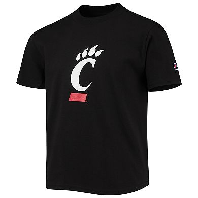 Youth Champion Black Cincinnati Bearcats Primary Logo T-Shirt
