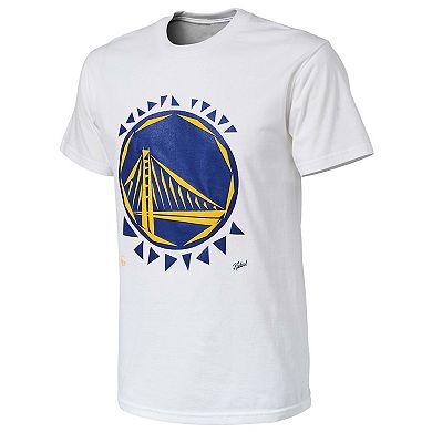 Men's NBA x Naturel White Golden State Warriors No Caller ID T-Shirt