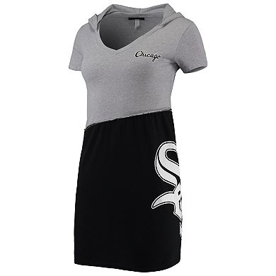 Women's Refried Apparel Heathered Gray/Black Chicago White Sox Hoodie Dress