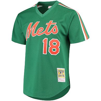 Men's Mitchell & Ness Darryl Strawberry Green New York Mets Cooperstown Mesh Batting Practice Jersey