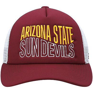 Men's adidas Maroon/White Arizona State Sun Devils Wave Foam Trucker Snapback Hat