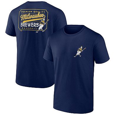 Men's Fanatics Branded Navy Milwaukee Brewers Iconic Bring It T-Shirt