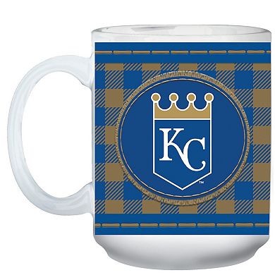 Kansas City Royals 15oz. Buffalo Plaid Father's Day Mug