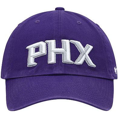 Men's '47 Purple Phoenix Suns Clean Up Wordmark Adjustable Hat