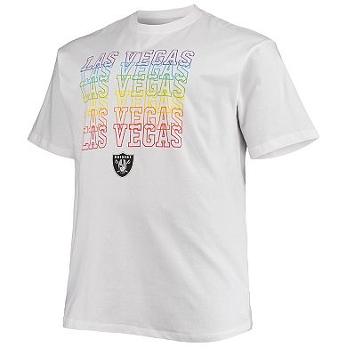 Men's Fanatics Branded White Las Vegas Raiders Big & Tall City Pride T-Shirt