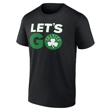 Men's Fanatics Branded Black Boston Celtics Hometown Collection Let's Go T-Shirt