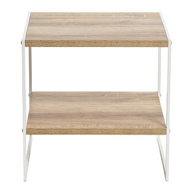 Household Essentials 2-Tier Square End Table