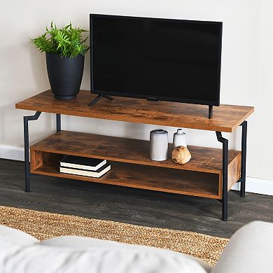 Household Essentials Mid-Century Modern TV Stand