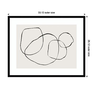 Amanti Art Going In Circles Framed Wall Art