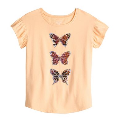 Girls 4-12 Jumping Beans?? Flutter Graphic Tee