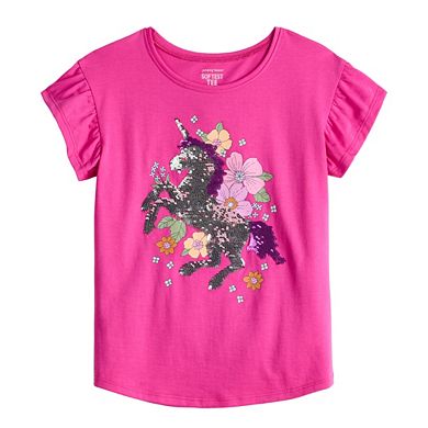 Girls 4-12 Jumping Beans?? Flutter Graphic Tee