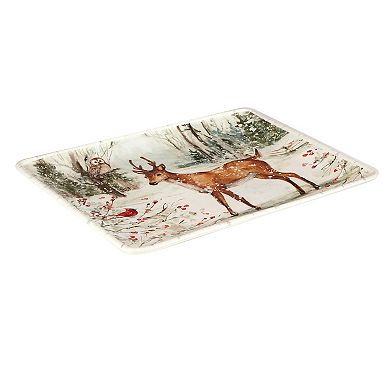 Certified International Winters Walk 16-in. Rectangle Serving Platter