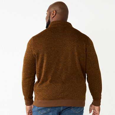 Big & Tall Sonoma Goods For Life® Full-Zip Fleece Sweater