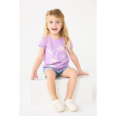 Baby & Toddler Girl Jumping Beans® Paper-Bag Denim Shorts