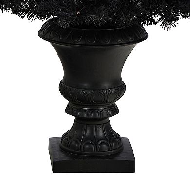 nearly natural 4ft. Black Halloween 100-Light LED Artificial Christmas Tree