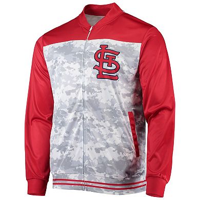 Men's Stitches Red St. Louis Cardinals Camo Full-Zip Jacket