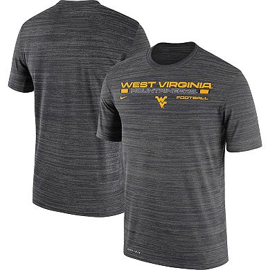 Men's Nike Charcoal West Virginia Mountaineers Velocity Legend Dri-Fit Performance T-Shirt