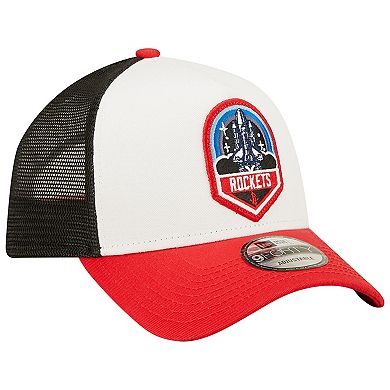 Men's New Era Black/White Houston Rockets Fresh 9FORTY Snapback Hat