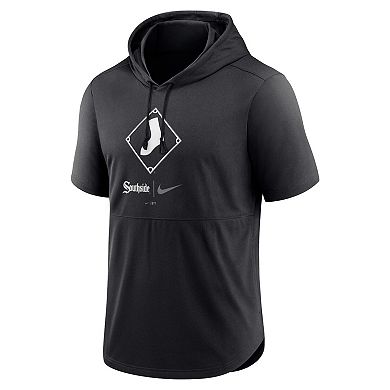 Men's Nike Black Chicago White Sox City Connect Performance Short Sleeve Pullover Hoodie