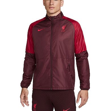 Men's Nike Burgundy Liverpool Academy AWF Full-Zip Jacket