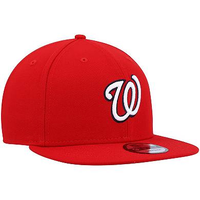 Men's New Era Red Washington Nationals Primary Logo 9FIFTY Snapback Hat