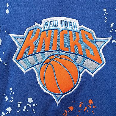 Men's Royal New York Knicks Confetti Pullover Hoodie