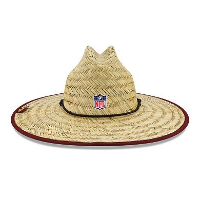 Men's New Era Natural Washington Commanders 2022 NFL Training Camp Official Straw Lifeguard Hat