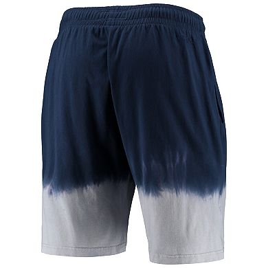 Men's Mitchell & Ness Navy/Gray Georgetown Hoyas Tie-Dye Shorts