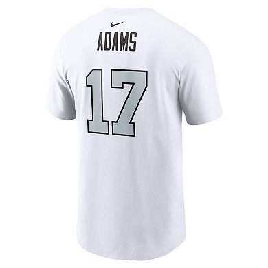 Men's Nike Davante Adams White Las Vegas Raiders Player Name & Number T-Shirt