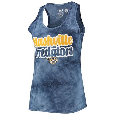 Women's Concepts Sport Navy Nashville Predators Billboard Racerback Tank Top & Shorts Set