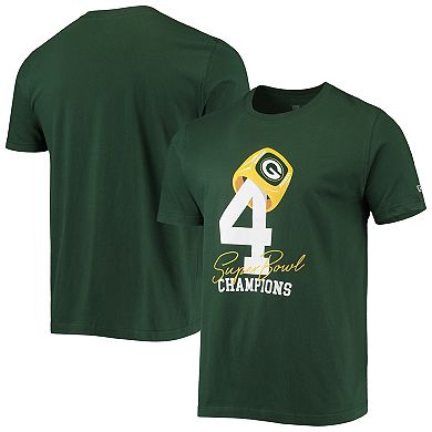 Men's New Era Green Green Bay Packers Local Count the Rings T-Shirt